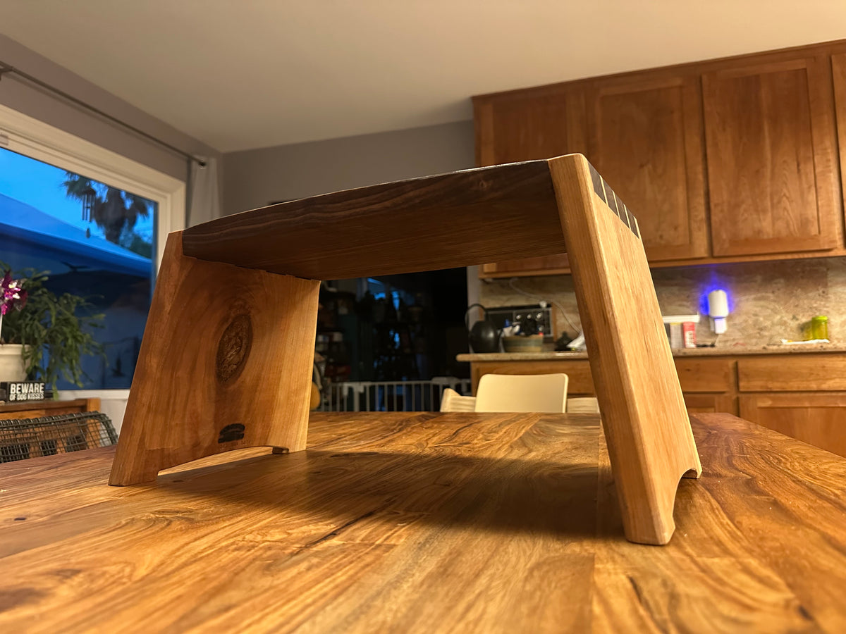 Step Stool in Cherry and Walnut