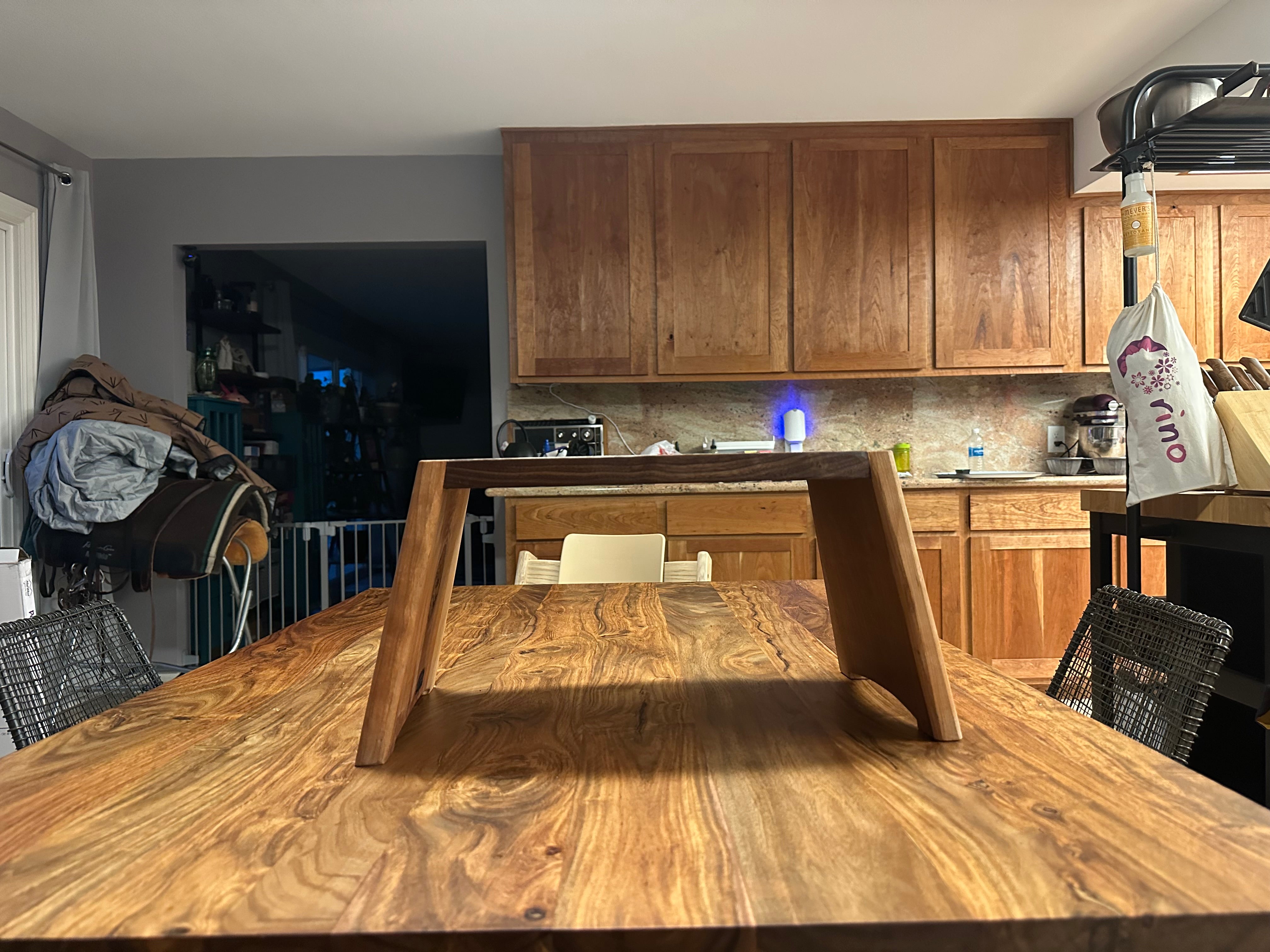 Step Stool in Cherry and Walnut