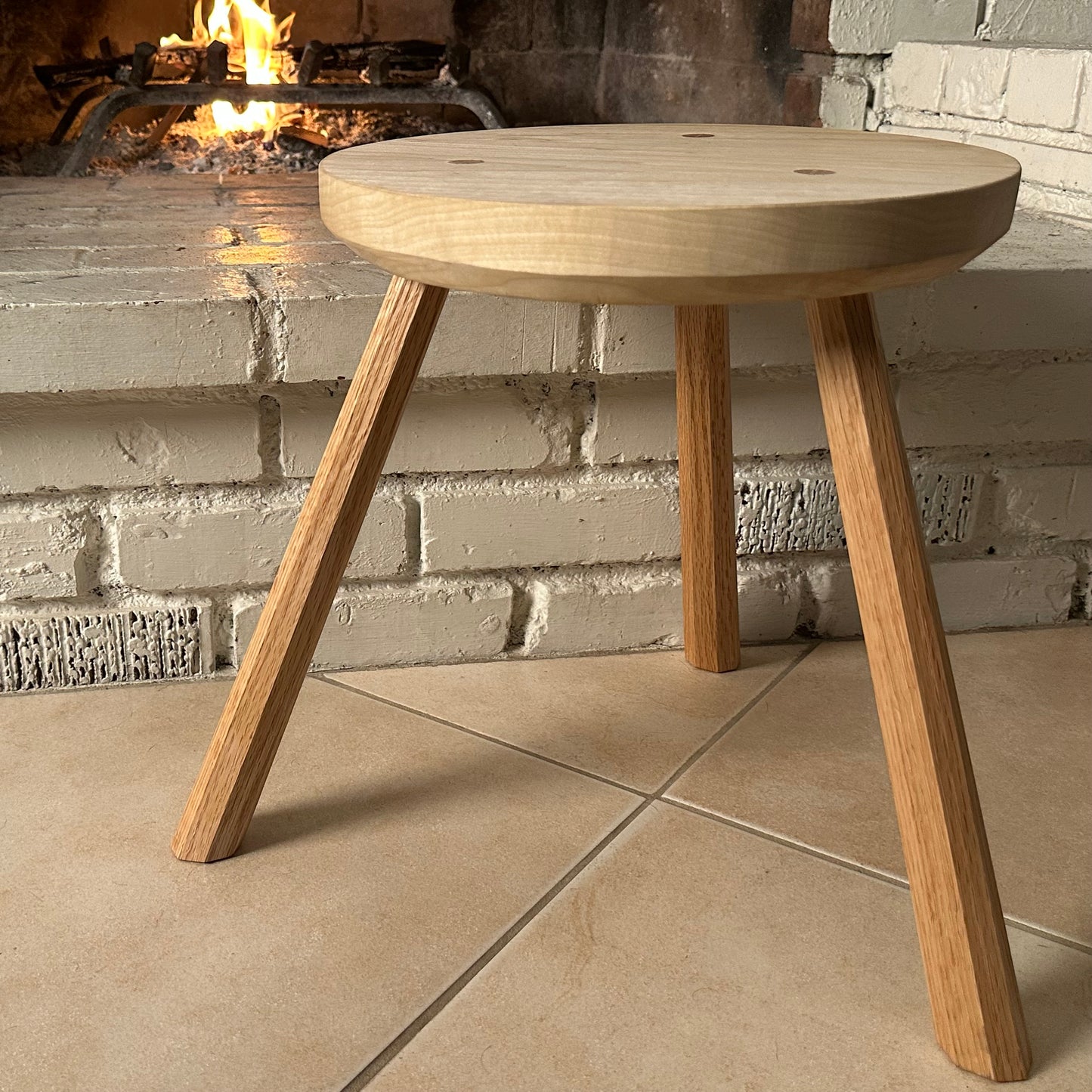 Three-Legged Handmade Stool | Traditional Joinery