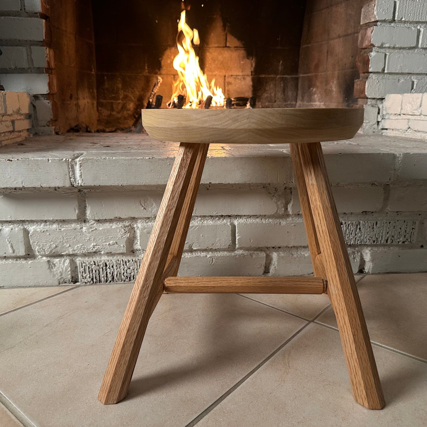 Four-Legged Handmade Stool | Traditional Joinery