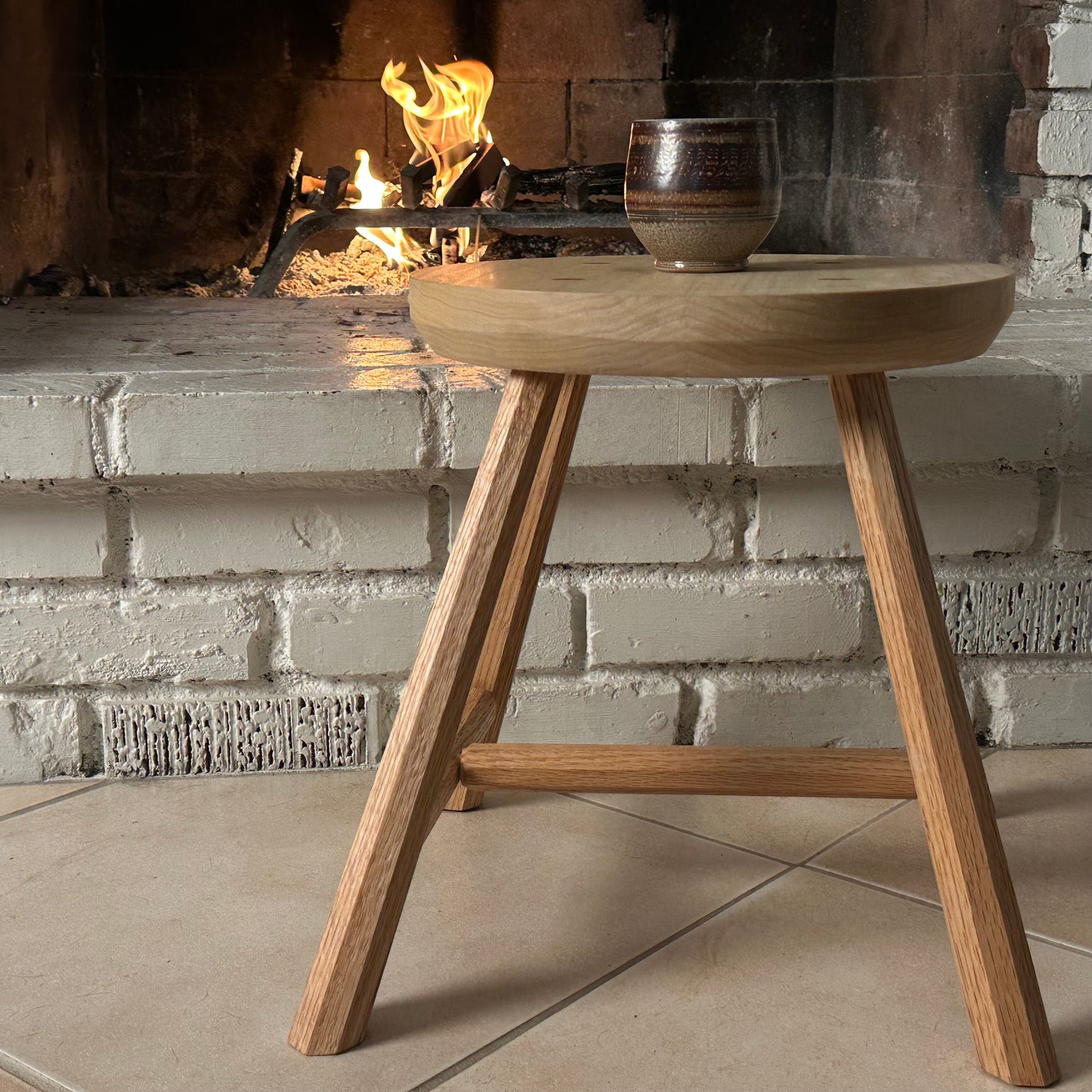 Four-Legged Handmade Stool | Traditional Joinery