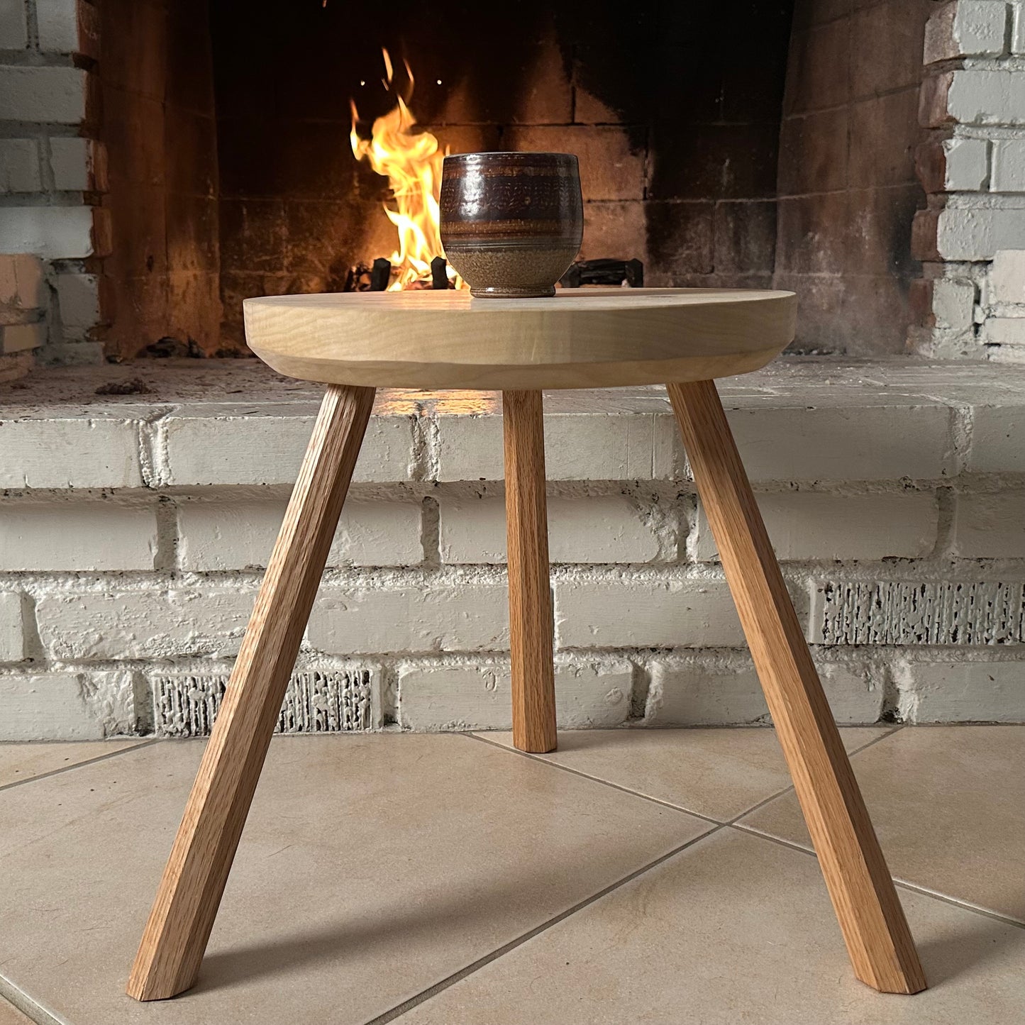 Three-Legged Handmade Stool | Traditional Joinery