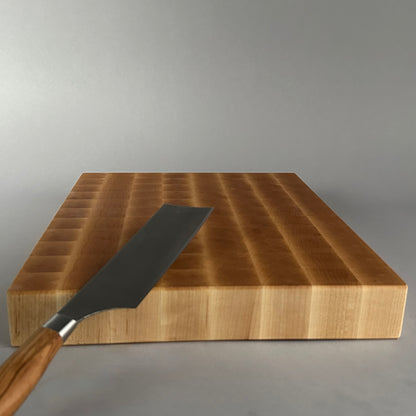 Solid End-Grain Wooden Cutting Board